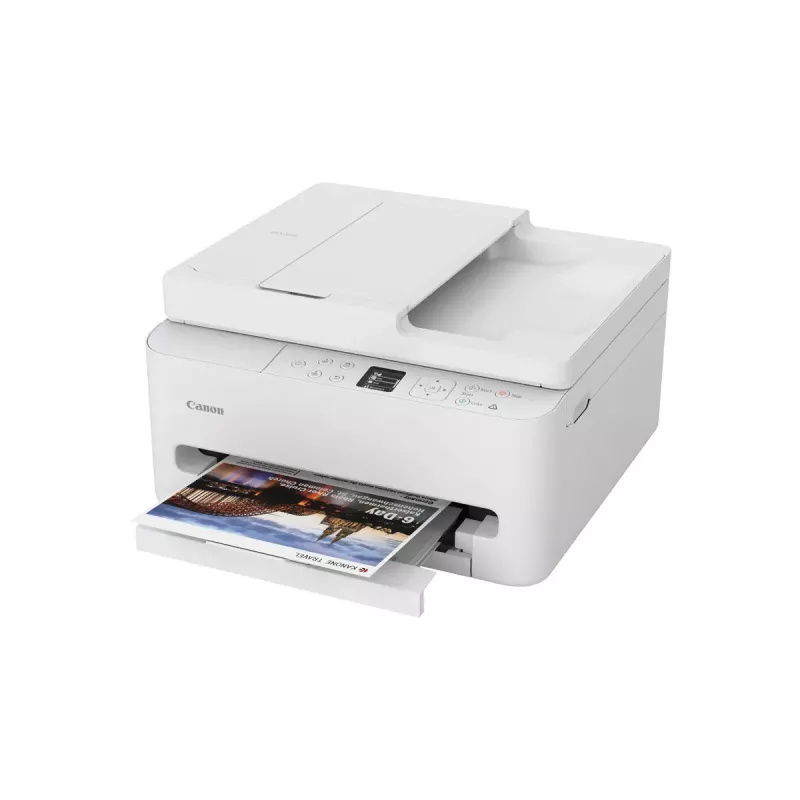 Daugiafunkcinis rašalinis spausdintuvas Canon PIXMA TS7550i — A4, 1200×1200 DPI, Wi‑Fi, spalvotas nuskaitymas/kopijavimas, dvipusė spauda (baltas)