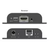 DIGITUS HDMI IP Extender rinkinys – 4K/60Hz 120/200 m, vienas prie daugelio, CAT, juodas