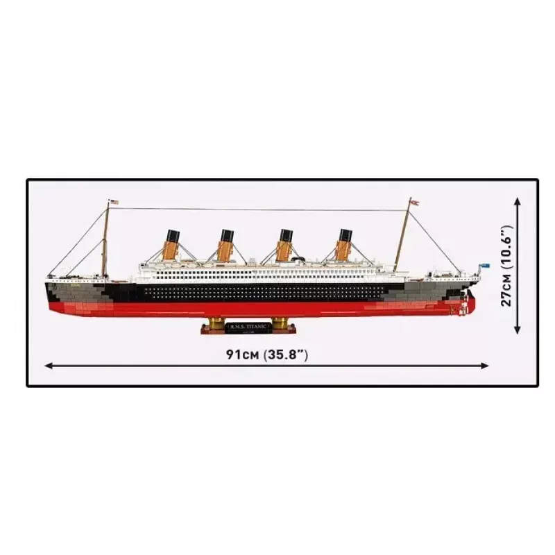 Konstruktorius Cobi R.M.S. Titanic modelis, 3260 plastikinių blokelių (COBI-1686)