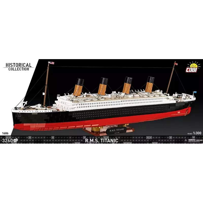 Konstruktorius Cobi R.M.S. Titanic modelis, 3260 plastikinių blokelių (COBI-1686)