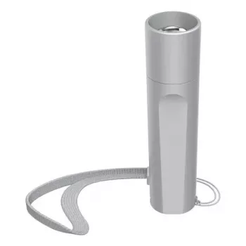 Hama FL60 LED žibintuvėlis, 60 lm, 30 m, 3 šviesos režimai, aliuminis, su baterijomis, sidabrinis, 83 g