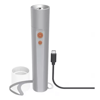 Rankinis žibintuvėlis Hama FL350-C sidabrinis LED 3W USB įkraunamas