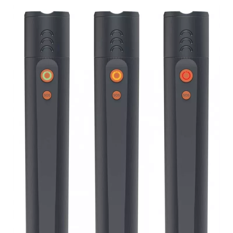 Įkraunamas LED žibintuvėlis HAMA FLX1200-C — aliuminis, atsparus smūgiams, 4 režimai + SOS