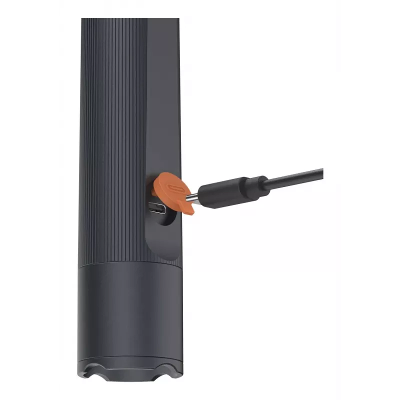 Įkraunamas LED žibintuvėlis HAMA FLX1200-C — aliuminis, atsparus smūgiams, 4 režimai + SOS
