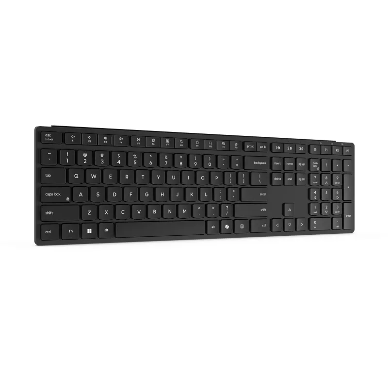 Lenovo Wireless Multi-Mode Pro 6000 klaviatūra, RF belaidė + Bluetooth, QWERTY, US English, juoda