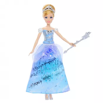 Disney Princess Enchanted Ballgown Pelenės mados lėlė su šviesomis ir garsu, įkvėpta filmo