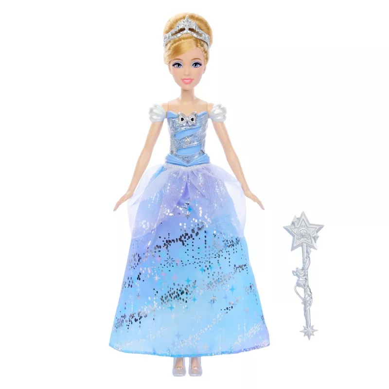 Disney Princess Enchanted Ballgown Pelenės mados lėlė su šviesomis ir garsu, įkvėpta filmo