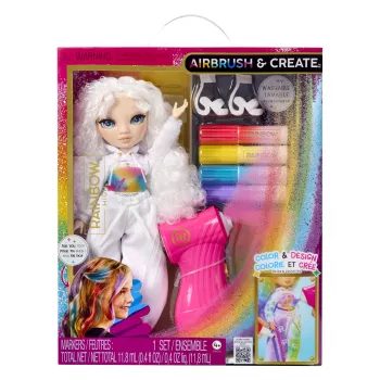 Rainbow High Air Brush & Create mados lėlė - Žalios akys