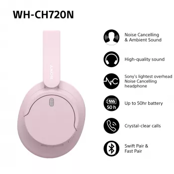 Ausinės Sony WH-CH720N CE7 belaidės, triukšmo slopinimas