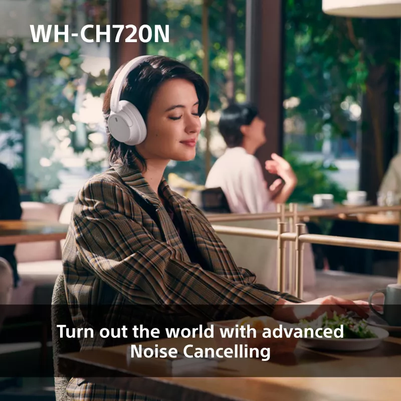 Ausinės Sony WH-CH720N CE7 belaidės, triukšmo slopinimas
