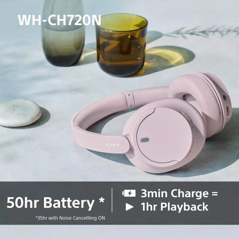 Ausinės Sony WH-CH720N CE7 belaidės, triukšmo slopinimas