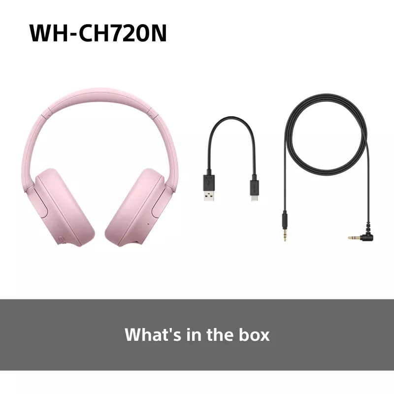 Ausinės Sony WH-CH720N CE7 belaidės, triukšmo slopinimas