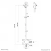 Neomounts CL35-340BL22 lubinis laikiklis dviem ekranams 23-42 col. iki 45 kg