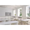 Neomounts FL50-515WH1 Samsung Flip mobilus vežimėlis 55–65 colių ekranams, sukamas, reguliuojamo aukščio, baltas