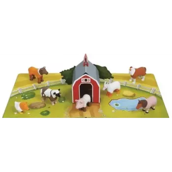 MALIK Magnetic Mini Animals Set 62333 – magnetiniai ūkio gyvūnėliai mažiems vaikams