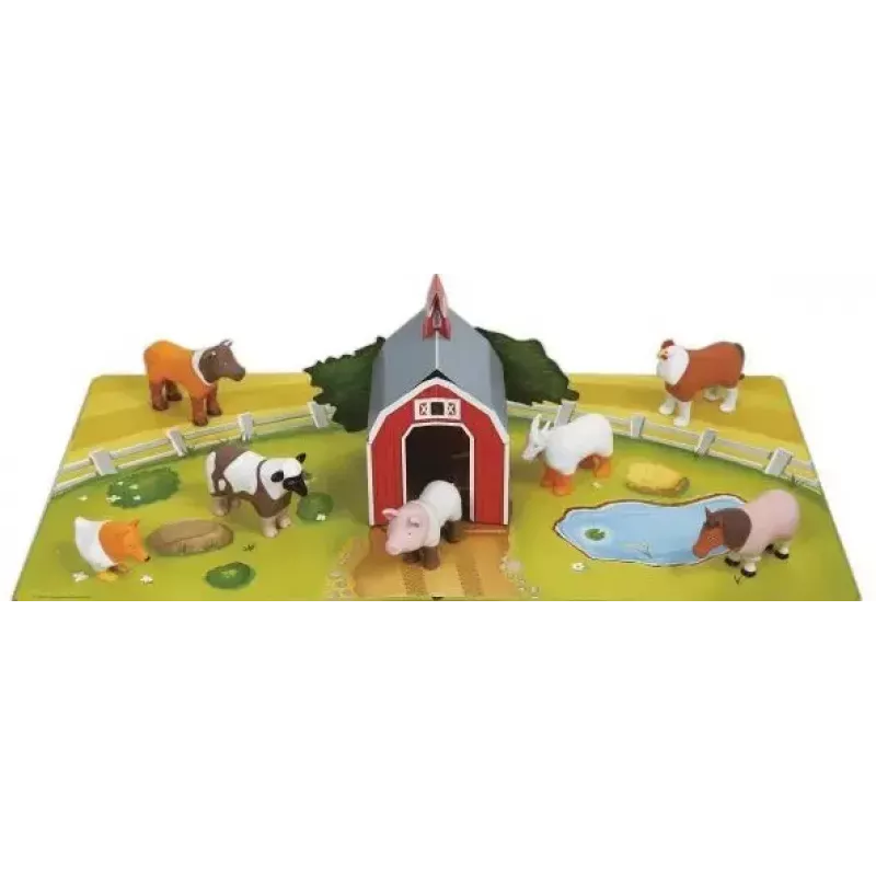MALIK Magnetic Mini Animals Set 62333 – magnetiniai ūkio gyvūnėliai mažiems vaikams