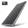 AXAGON HMC-KB-NRD USB 5Gbps centras su klaviatūra, HDMI 4K/60Hz, 3x USB-A, SD/mSD, garsu, PD100, Šiaurės išdėstymas