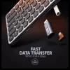 AXAGON HMC-KB-NRD USB 5Gbps centras su klaviatūra, HDMI 4K/60Hz, 3x USB-A, SD/mSD, garsu, PD100, Šiaurės išdėstymas