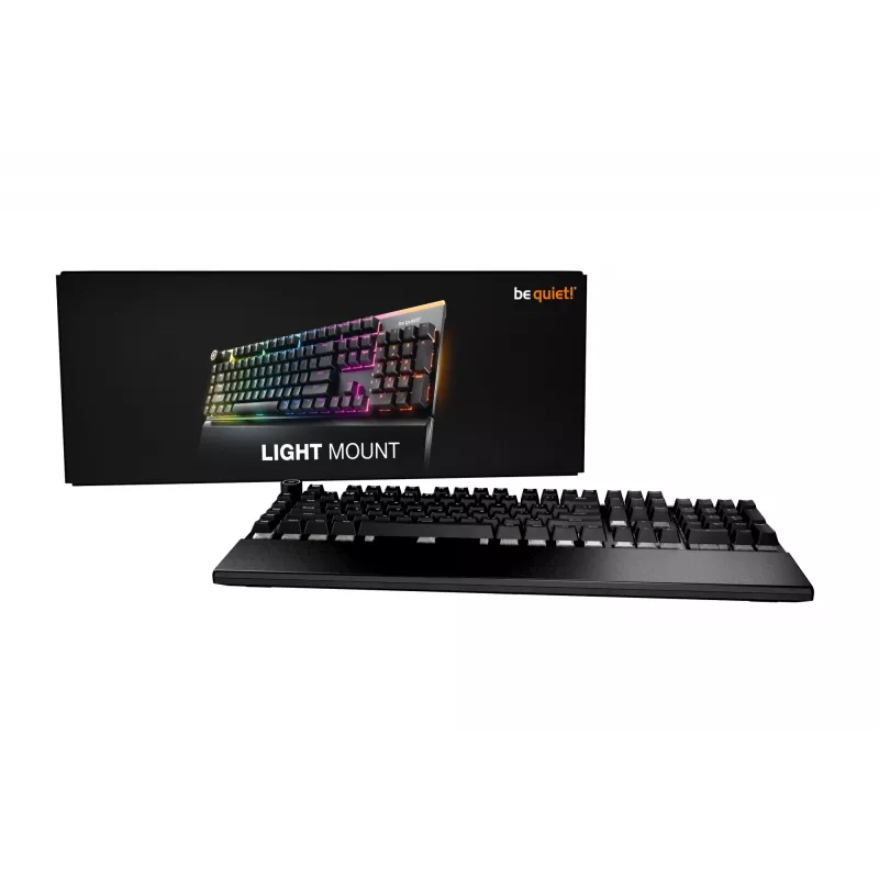 be quiet! Light Mount Silent Linear US ANSI klaviatūra, mechaninė, žaidimų, USB, QWERTY, JAV anglų, juoda