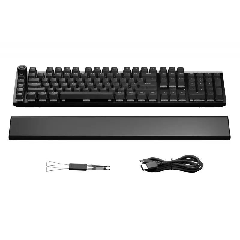 be quiet! Light Mount Silent Linear US ANSI klaviatūra, mechaninė, žaidimų, USB, QWERTY, JAV anglų, juoda