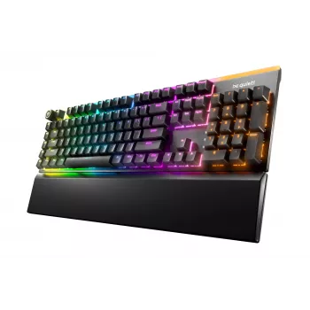 Mechaninė žaidimų klaviatūra be quiet! Light Mount Silent Tactile USB QWERTY JAV anglų, RGB, pilno dydžio, USB-A į USB-C laidas