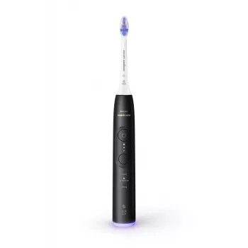 Sonic dantų šepetėlis Philips Series 6500 HX7411/02 — 62 000 jud./min., 3 režimai, slėgio jutiklis, Bluetooth, kelioninis dėklas (juodas)