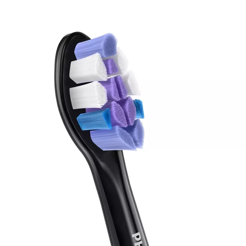 Philips Sensitive HX6052/88 2 vnt. šepetėlių galvutės, juodos, itin minkštos, 3 mėn.
