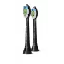 Philips Sonicare Optimal White HX6062/88 2 vnt. šepetėlių galvutės, juodos, 3 mėn., vidutinės, 62000 judesių per minutę