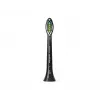 Philips Sonicare Optimal White HX6062/88 2 vnt. šepetėlių galvutės, juodos, 3 mėn., vidutinės, 62000 judesių per minutę