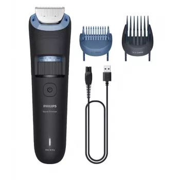 Barzdaskutė Philips BT3665/15 su metaliniais ašmenimis, 0,5–20 mm, 40 žingsnių, belaidė, juoda