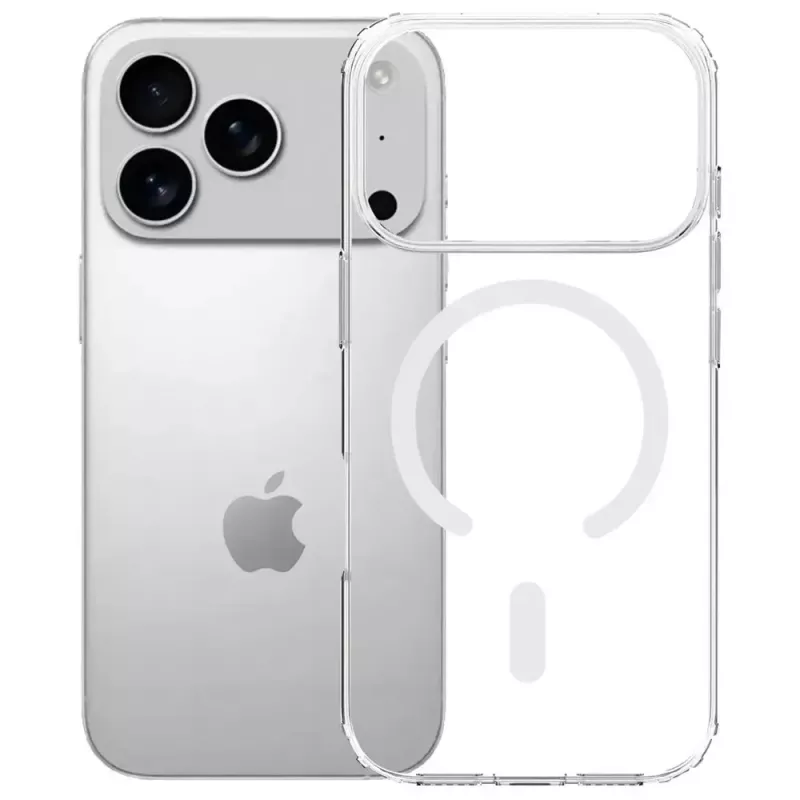 Apsauginis dėklas 3MK Armor MagCase, skirtas Apple iPhone 17 Pro, magnetinis tvirtinimas, permatomas/dūminis
