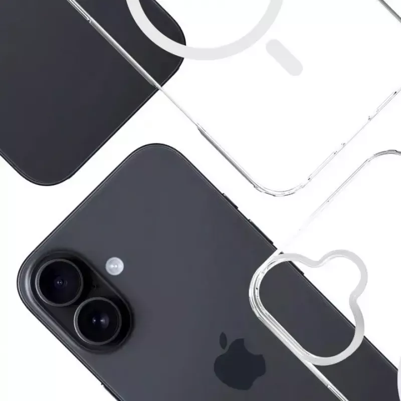 3MK apsauginis dėklas Apple iPhone 17, skaidrus TPU/PU, 6,3 colio (16 cm) ekranui