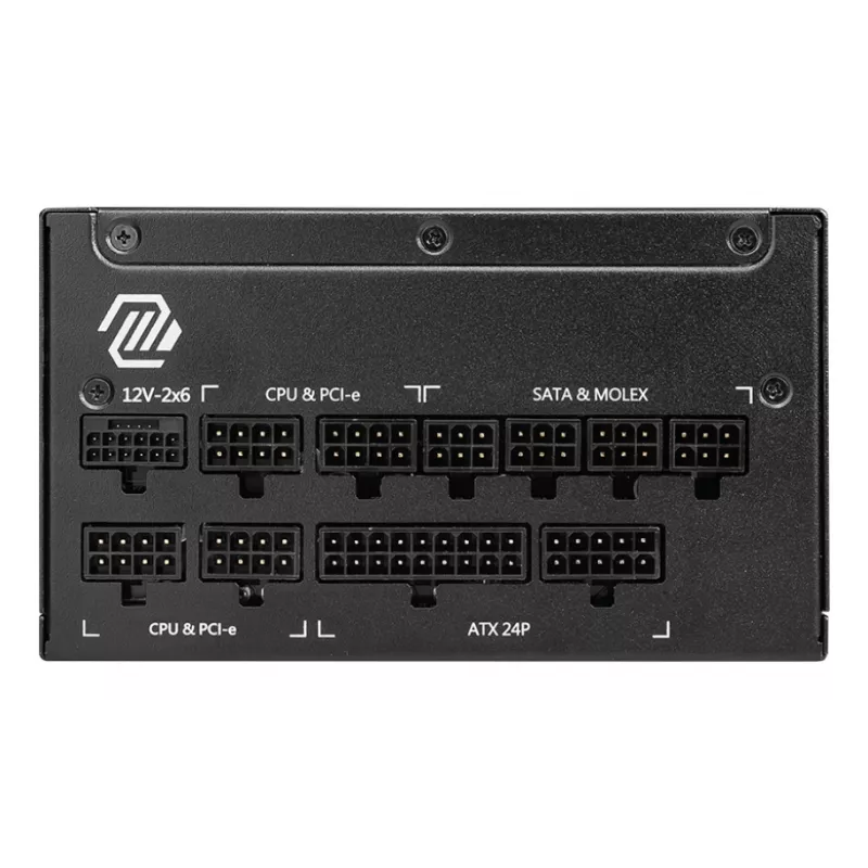 MSI MAG A1000GL PCIE5 II maitinimo blokas 1000 W 24-pin ATX ATX juodas