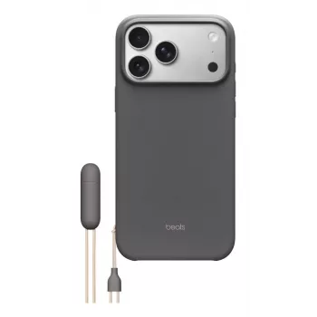 APPLE Beats iPhone 17 Pro Max Dėklas su stovu, MagSafe ir kameros valdymu, granito pilka