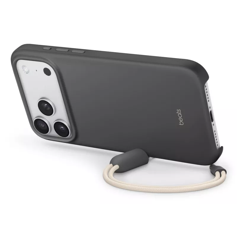 APPLE Beats iPhone 17 Pro Max Dėklas su stovu, MagSafe ir kameros valdymu, granito pilka