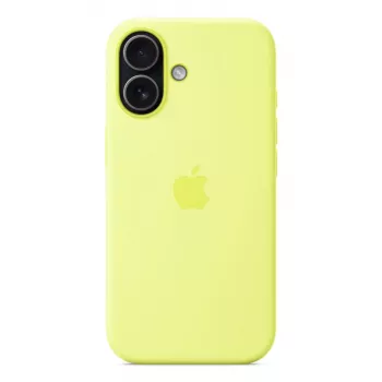 Apple iPhone 17 Silikoninis Dėklas su MagSafe Neon Geltona