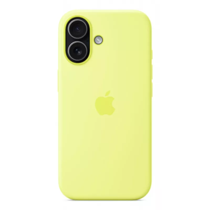 Apple iPhone 17 Silikoninis Dėklas su MagSafe Neon Geltona