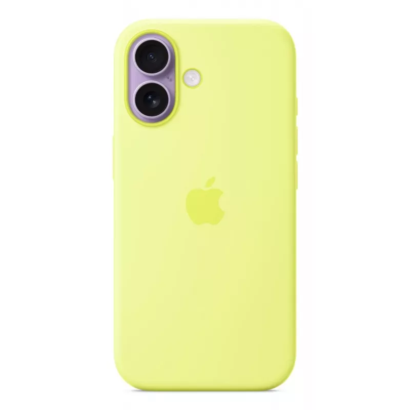 Apple iPhone 17 Silikoninis Dėklas su MagSafe Neon Geltona