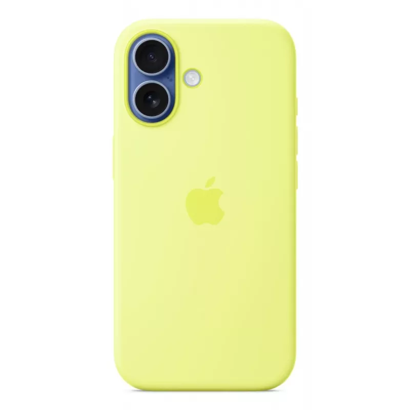 Apple iPhone 17 Silikoninis Dėklas su MagSafe Neon Geltona