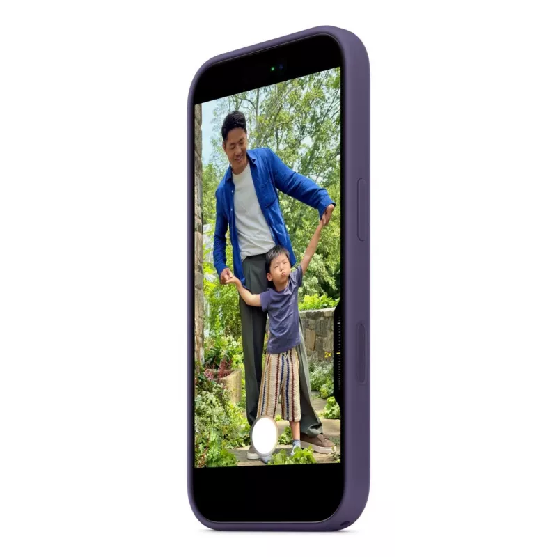 Silicone Dėklas Apple iPhone 17 Purple Fog Monochromatinis