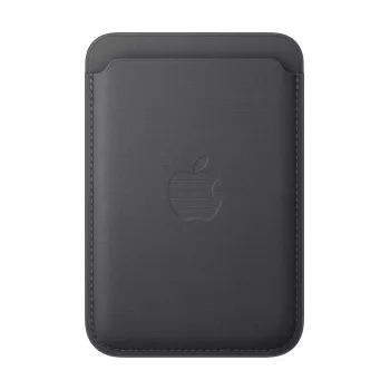 Apple iPhone FineWoven Wallet su MagSafe, juoda Microtwill