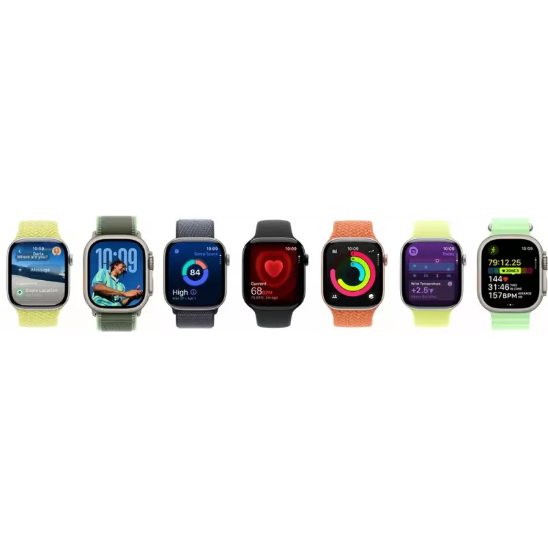 Apple Watch Series 11 GPS 42mm kosminės pilkos spalvos aliuminio korpusas, juodas sportinis dirželis S/M