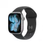 Apple Watch Series 11 GPS 42mm kosminės pilkos spalvos aliuminio korpusas, juodas sportinis dirželis S/M