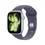 Išmanusis laikrodis Apple Watch Series 11 GPS 46mm sidabrinis aliumininis korpusas, Purple Fog sportinė apyrankė S/M