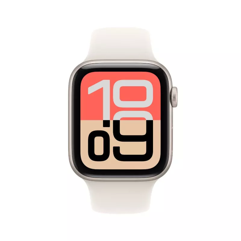 Apple Watch SE 3 GPS 44mm Starlight Aliuminio korpusas su Starlight Sport Band M/L