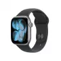 Apple Watch Series 11 GPS + Cellular 42mm Space Grey aliuminio korpusas su juodu sportiniu dirželiu S/M