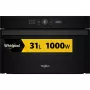 Whirlpool WMD44MB juoda mikrobangų krosnelė su griliu įmontuojama 31 L 1000 W