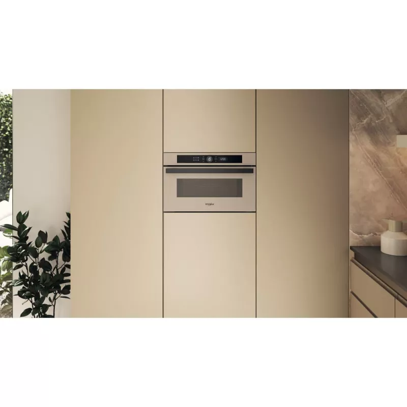 Mikrobangų krosnelė su griliu Whirlpool WMD44ME, įmontuojama, 31 L, 1000 W, smėlio spalvos