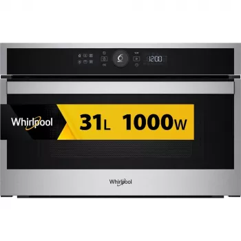 Mikrobangų krosnelė su griliu Whirlpool WMD44MX, įmontuojama, 31 L, 1000 W, nerūdijantis plienas