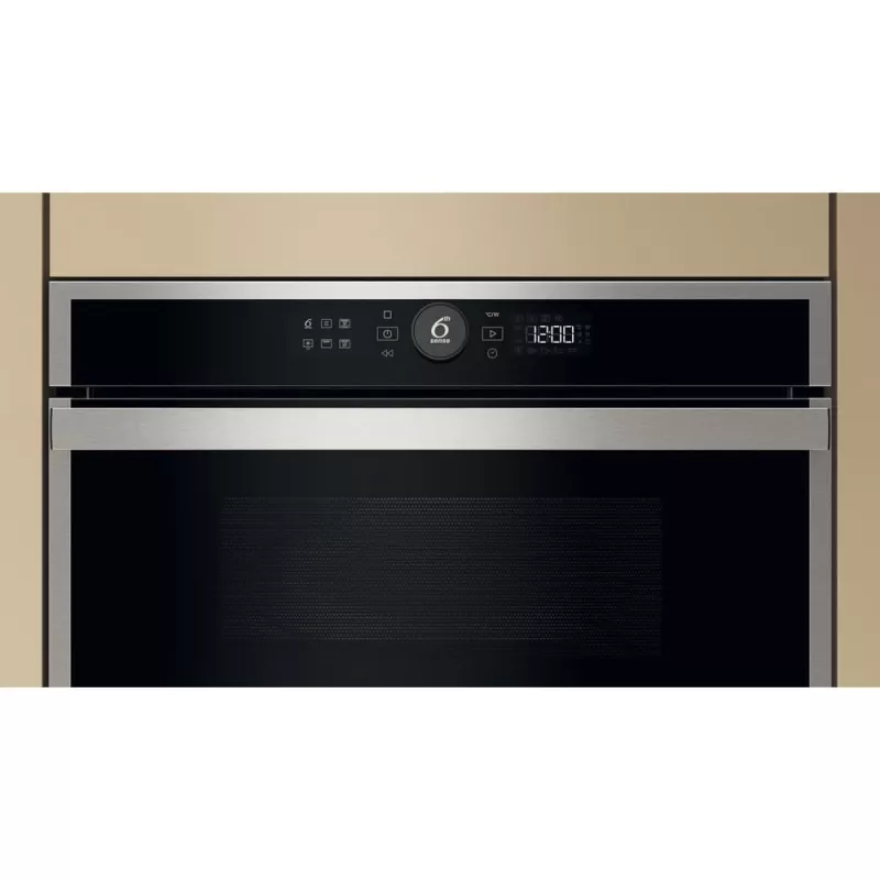 Mikrobangų krosnelė su griliu Whirlpool WMD44MX, įmontuojama, 31 L, 1000 W, nerūdijantis plienas